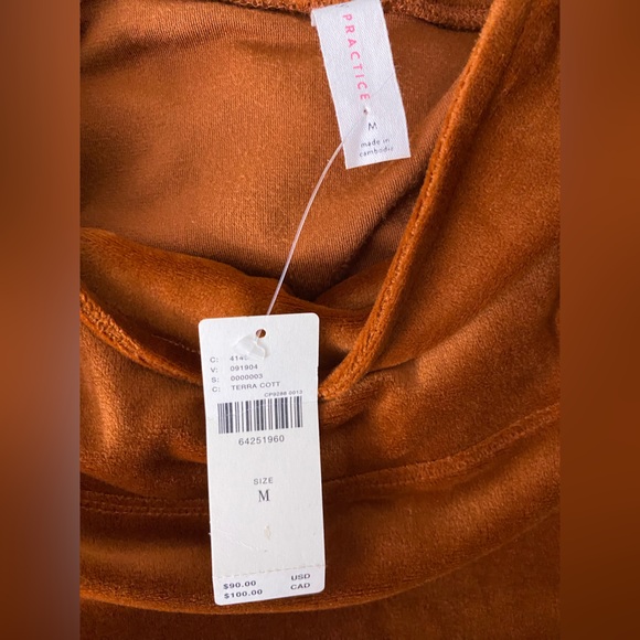 Daily Practice by Anthropologie Side-Tie Velvet Pullover size M new nwt - Picture 5 of 7